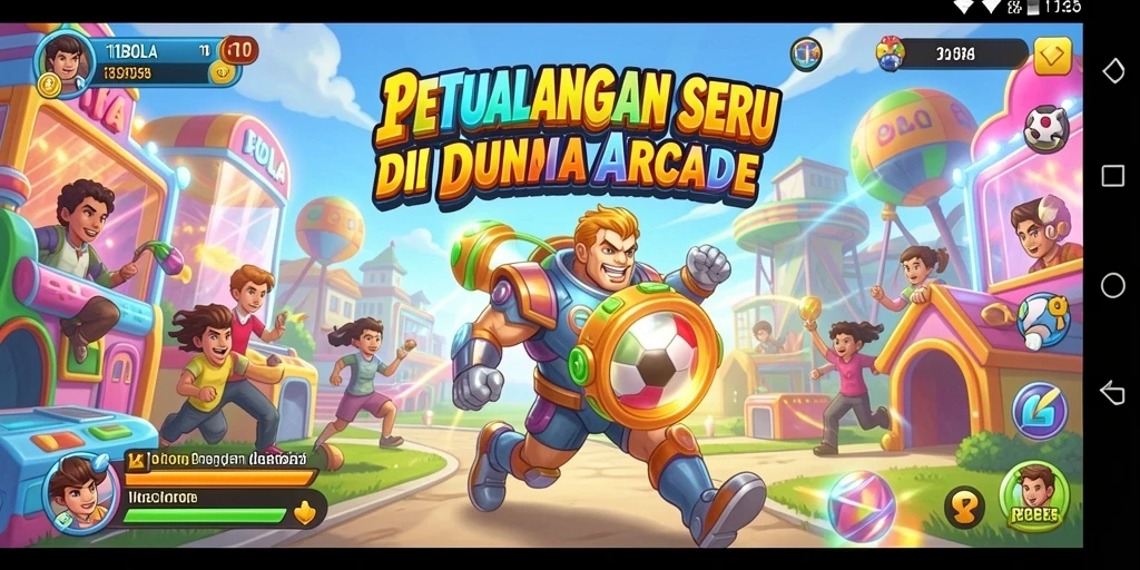 Tampilan gameplay 11BOLA yang seru dan menantang.