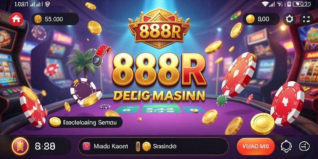 Tampilan gameplay menarik dari 888R dengan berbagai permainan Kasino.