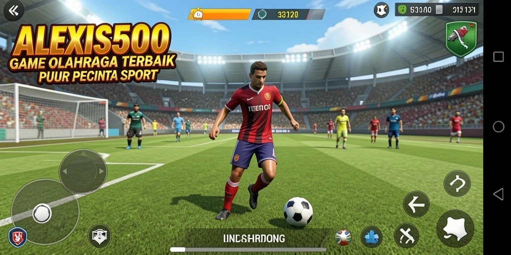 Tampilan utama gameplay ALEXIS500 dalam olahraga yang mendebarkan.