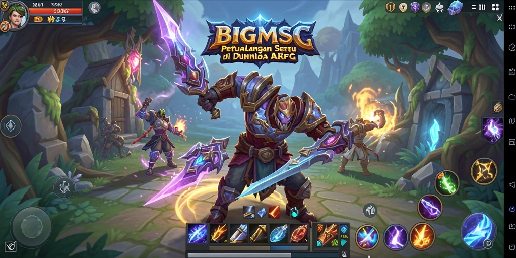 Tampilan luar biasa dari gameplay ARPG BIGMSG yang mendebarkan.