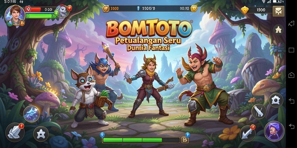 Screenshot gameplay BOMTOTO yang menampilkan petualangan seru.