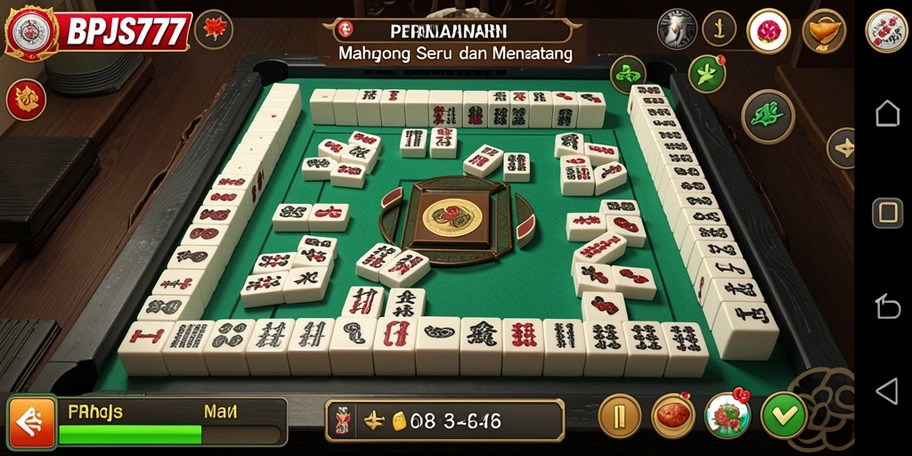 Tampilan gameplay Mahjong yang menarik dan penuh strategi.