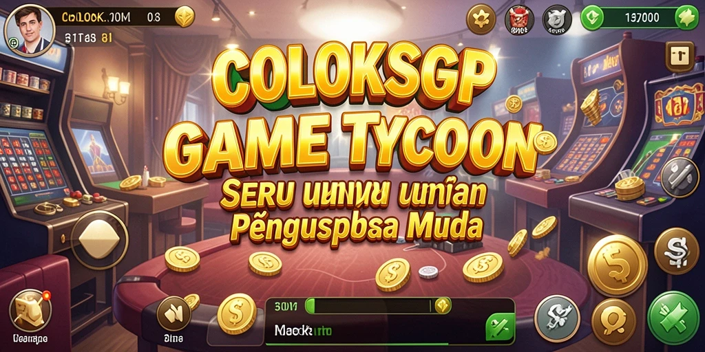 Tangkapan layar utama COLOKSGP menampilkan gameplay Tycoon yang menarik.