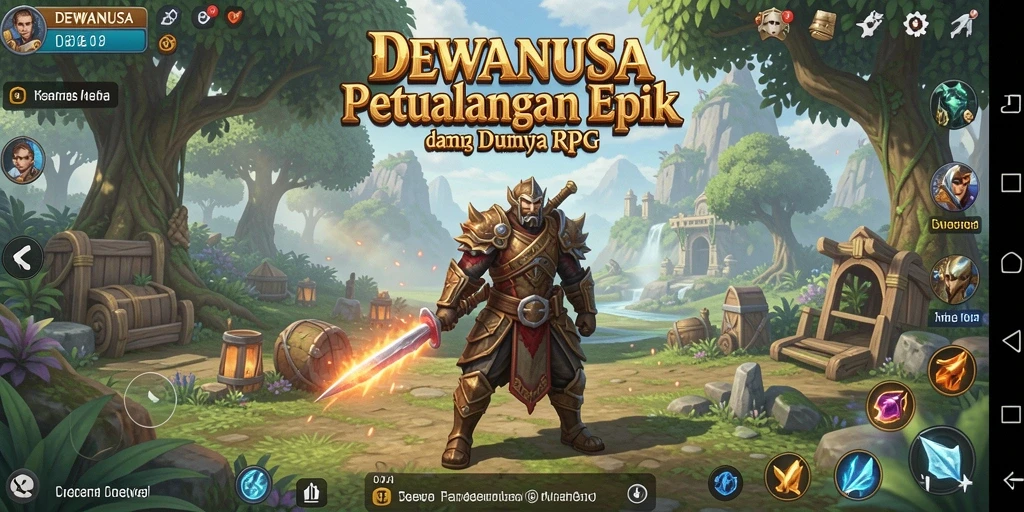 Tangkapan layar menampilkan gameplay menarik DEWANUSA dengan aksi RPG yang mendebarkan.