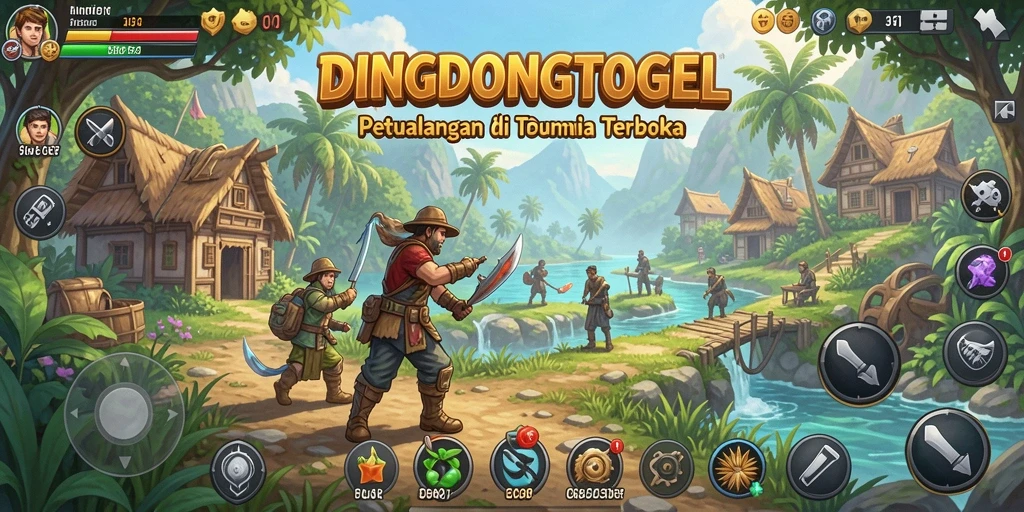 Tangkapan layar seru dari gameplay DINGDONGTOGEL di dunia terbuka.