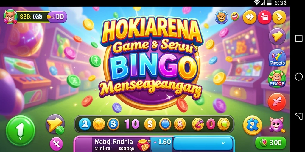 Screenshot gameplay HOKIARENA yang menampilkan pengalaman Bingo yang menarik.