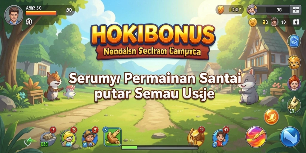 Tampilan gameplay HOKIBONUS yang seru dan penuh warna