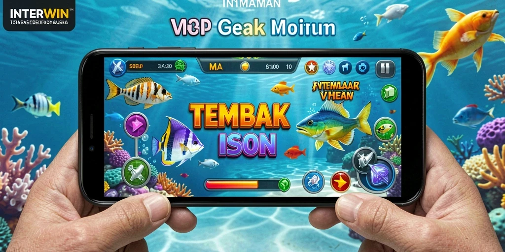Tampilan gameplay INTERWIN yang seru menembak ikan.