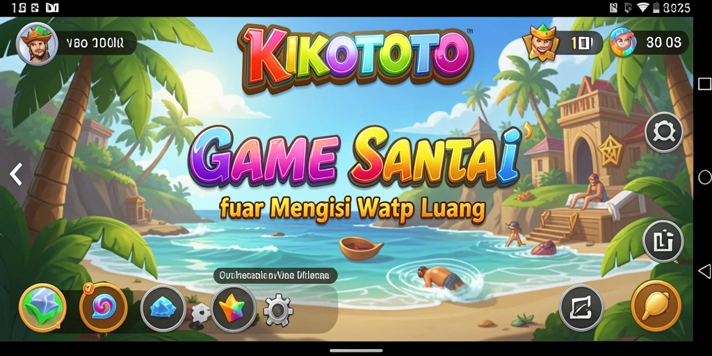 Tangkapan layar KIKOTOTO menampilkan gameplay yang seru dan penuh warna.