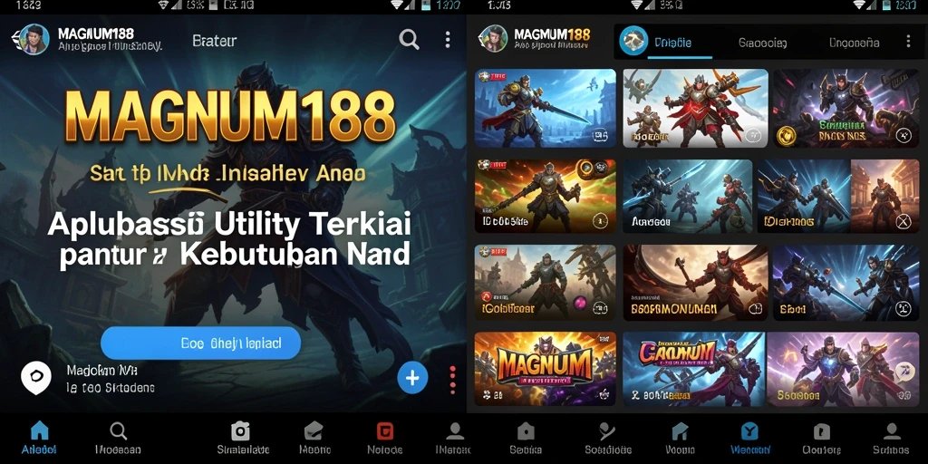 Tampilan antarmuka utama MAGNUM188 yang intuitif dan fungsional.