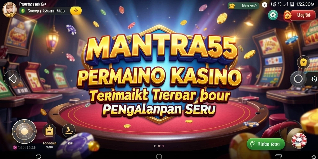 Tampilan gameplay menarik dari MANTRA55 yang menampilkan suasana Kasino.