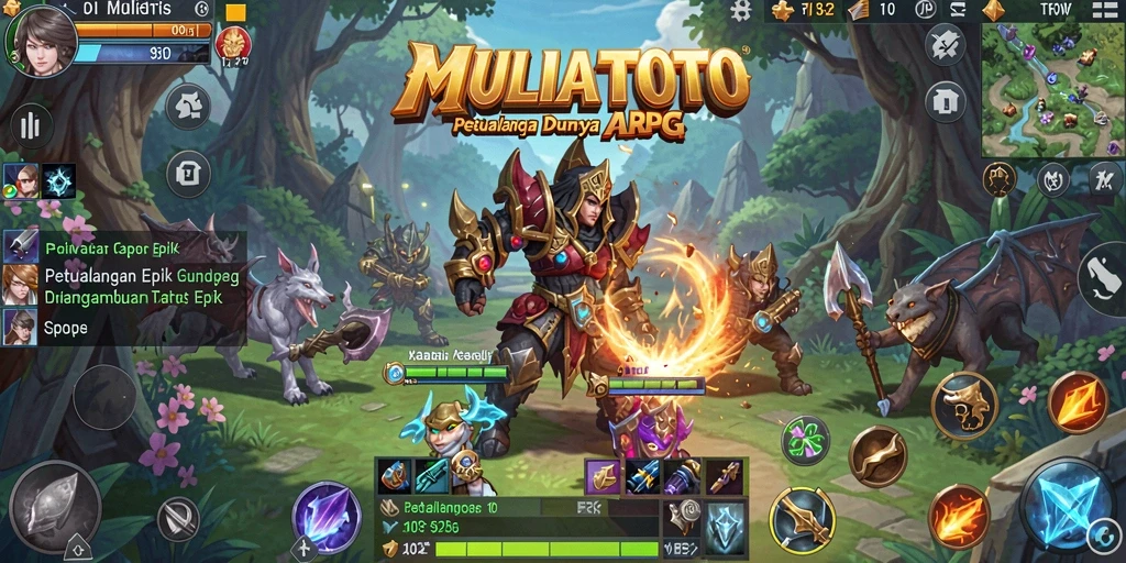 Tampilan menarik dari gameplay seru MULIATOTO.