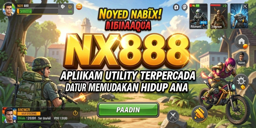 Tampilan antarmuka NX888 yang sederhana dan mudah dipahami.