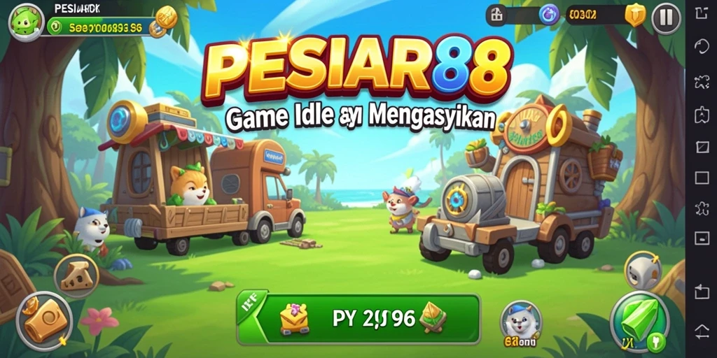 Tangkapan layar PESIAR88 menampilkan gameplay santai yang seru.