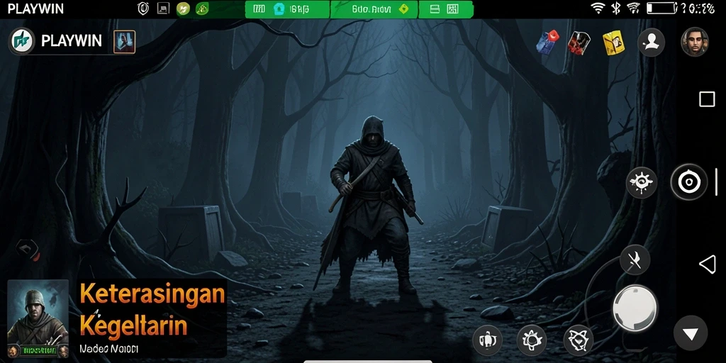 Screenshot gameplay menunjukkan momen menegangkan di dunia Horror.