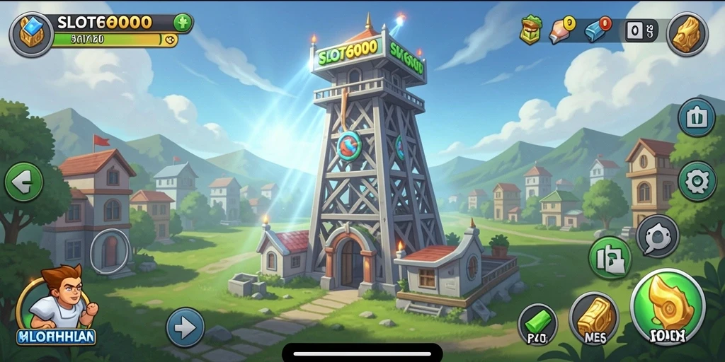 Tampilan menara dan serangan musuh dalam game Tower Defense yang mendebarkan.
