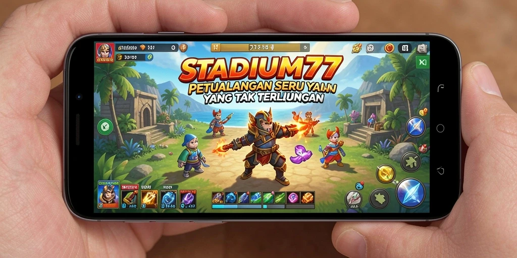 Tampilan aksi menakjubkan dari gameplay STADIUM77 yang mengasyikkan.