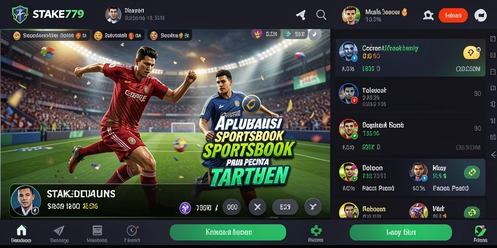 Tampilan utama gameplay taruhan di STAKE779 yang menarik.