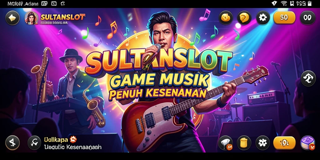Tampilan gameplay SULTANSLOT yang menarik dengan berbagai lagu.